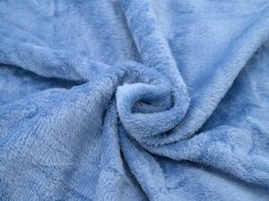Plyšový ŽRALOK s dětskou dekou uvnitř modrý