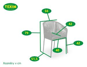 Texim TRAPANI - sada zahradních židlí - zelená