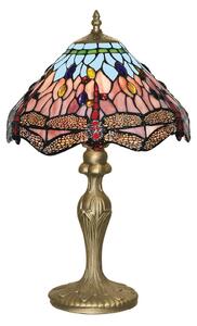 Stolní lampa Dragonfly v Tiffany stylu