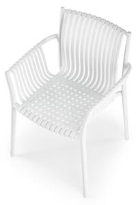 Halmar Plastová stohovatelná jídelní židle K492 - šedá
