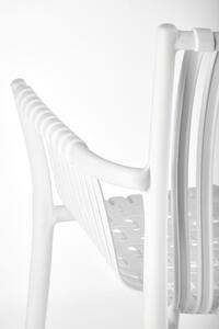 Halmar Plastová stohovatelná jídelní židle K492 - bílá