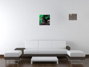 Gario Obraz na plátně Zelená Japonská zahrada Velikost: 30 x 30 cm