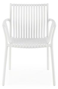 Halmar Plastová stohovatelná jídelní židle K492 - šedá