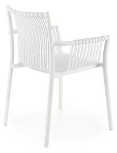 Halmar Plastová stohovatelná jídelní židle K492 - bílá
