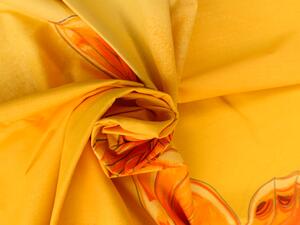 Bavlněné povlečení ORANGE BUTTERFLY žluto-oranžové Rozměr povlečení: 70 x 90 cm | 140 x 200 cm