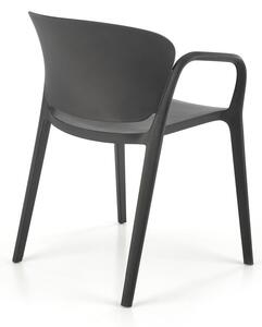 Halmar Plastová stohovatelná jídelní židle K491 - bílá