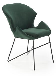 Halmar Jídelní židle K458 - tmavě zelená