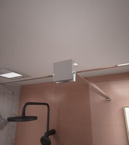 Erga Paris, stabilizační vzpěra pro sprchové zástěny o tloušťce skla 8mm, délka max. 100% 150cm, chromová, ERG-V02-PARIS-BAR-CR