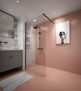 Erga Paris, sprchová zástěna Walk-In 70x200 cm, 8mm čiré sklo, černý profil, ERG-V02-PARIS-070x200-CL-BK