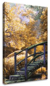 Gario Obraz na plátně Zlatá Japonská zahrada Velikost: 20 x 30 cm