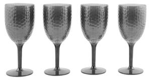 Cambridge Sada plastových sklenic, 4dílná (sklenice na víno/černá) (100373342006)