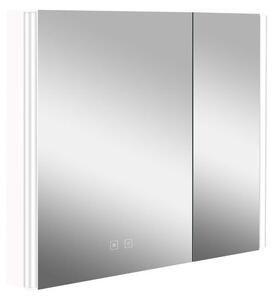 Kielle Arkas I Zrcadlová skříňka s LED osvětlením, vyhříváním a USB portem, 80x70x13 cm, bílá 50111810