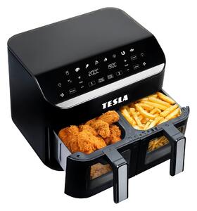 TESLA AirCook DualZone Q460 XXL - multifunkční duální digitální horkovzdušná fritéza