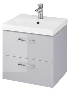 Koupelnová skříňka s umyvadlem CERSANIT - SET 968 LARA CITY 50 - ŠEDÁ DSM (S801-215-DSM)