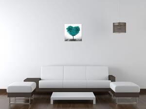 Obraz na plátně Tyrkysový strom lásky Rozměry: 30 x 30 cm