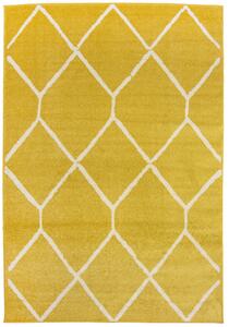Moderní kusový koberec SPRING Troxi - žlutý