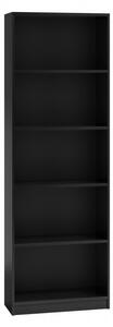 Úzká knihovna RAUNO - 40 cm, černá