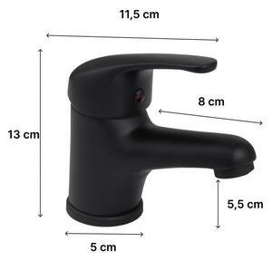 Erga Lati, umyvadlová baterie h-130, černá matná, ERG-YKA-BU.LATI24-BLK