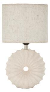 Krémová keramická stolní lampa s textilním stínidlem (výška 40 cm) Anemone – Mauro Ferretti
