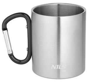 NC17110 ČERNÝ KEMPIGOVÝ HRNEK 300ML S KARABINOU NILS CAMP