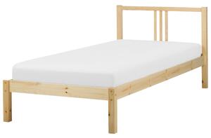 Postel Borovicové dřevo VANNES 90 x 200 cm Světle hnědá