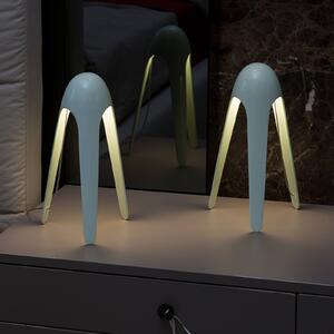 Martinelli Luce Cyborg - LED stolní lampa, modrá