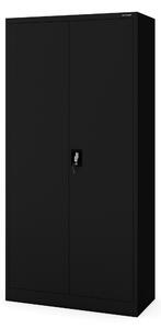 Víceúčelová skříň DAWID, 900 x 1850 x 450 mm, All Black: černá