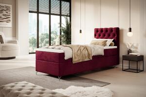 Čalouněná postel 80x200 ADRIA s úložným prostorem - pravá, červená