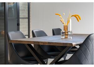 Jídelní stůl TUELUN hnědá/černá, šířka 200 cm