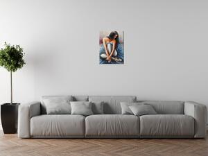Obraz na plátně Tmavovlasá baletka Rozměry: 30 x 30 cm