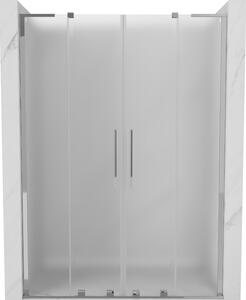 Mexen Velar L Duo, posuvné sprchové dveře do otvoru 140 cm, 8mm sklo námraza, chromová, 871-140-003-32-01