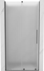 Mexen Velar, posuvné sprchové dveře do otvoru 90 cm, 8mm sklo námraza, broušený grafit, 871-090-000-31-95