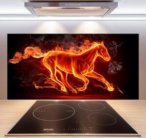 Panel do kuchyně Kůň v plamenech pl-pksh-120x60-f-11746508