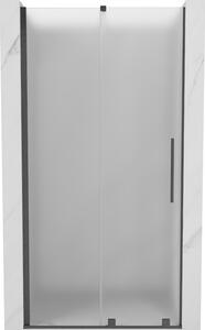 Mexen Velar, posuvné sprchové dveře do otvoru 90 cm, 8mm sklo námraza, grafit broušený, 871-090-000-31-66