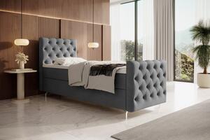 Čalouněná postel 90x200 ADRIA PLUS - šedá