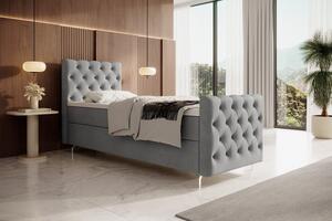 Čalouněná postel 80x200 ADRIA PLUS - světle šedá