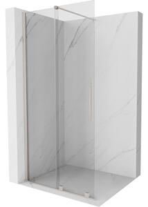 Mexen Velar, sprchová zástěna s posuvnými dveřmi Walk-in 75 x 200 cm, 8mm čiré sklo, broušená ocel, 871-075-000-03-97