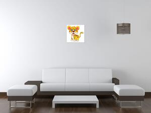 Obraz na plátně Žlutý gepard Rozměry: 30 x 30 cm