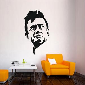 Samolepka na zeď - Johnny Cash (32x60 cm)