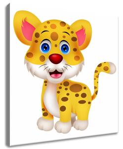 Obraz na plátně Žlutý gepard Rozměry: 30 x 30 cm