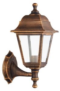 ACA Lighting Venkovní nástěnná lucerna, barva rzi, PLGP1R