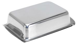 Kovová máselnička Chrome, 16x10x4 cm