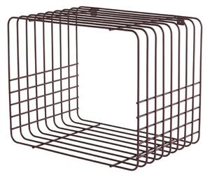 Vínová patrová kovová police 38 cm Wire – Mette Ditmer Denmark