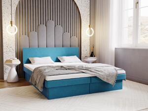Čalouněná postel 140x200 AVRIL 2 s úložným prostorem - tyrkysová