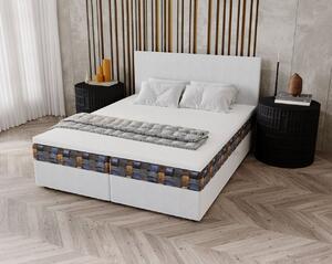 Čalouněná postel 180x200 OTILIE 3 s úložným prostorem - bílá + vzor