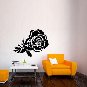 Samolepka na zeď - Rozkvetlá růže (60x40 cm)