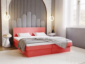 Čalouněná postel 180x200 AVRIL 1 s úložným prostorem - korálová