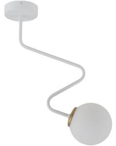 Lustr na tyči ZIGZAG 1xG9/12W/230V bílá