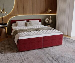 Čalouněná postel 160x200 SUVI 2 s úložným prostorem - červená