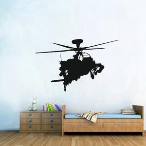 Samolepka na zeď - Vojenská helikoptéra (60x38 cm)